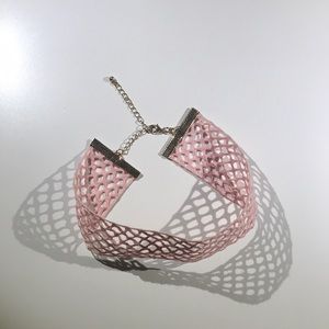 Forever 21 Light pink crochet choker
